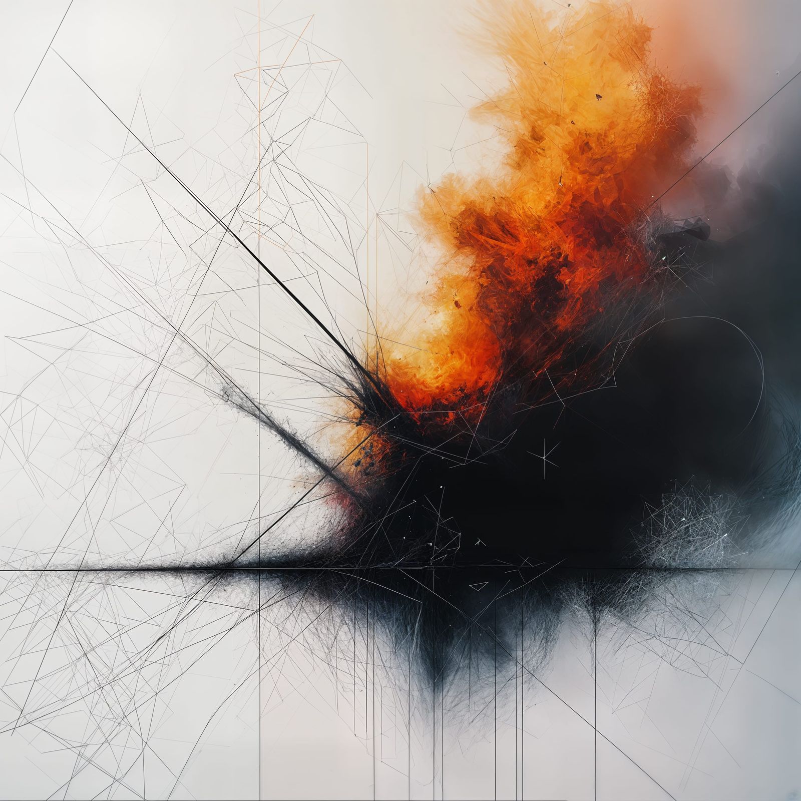 Geometric Abstraction Overwhelmed by Chaos