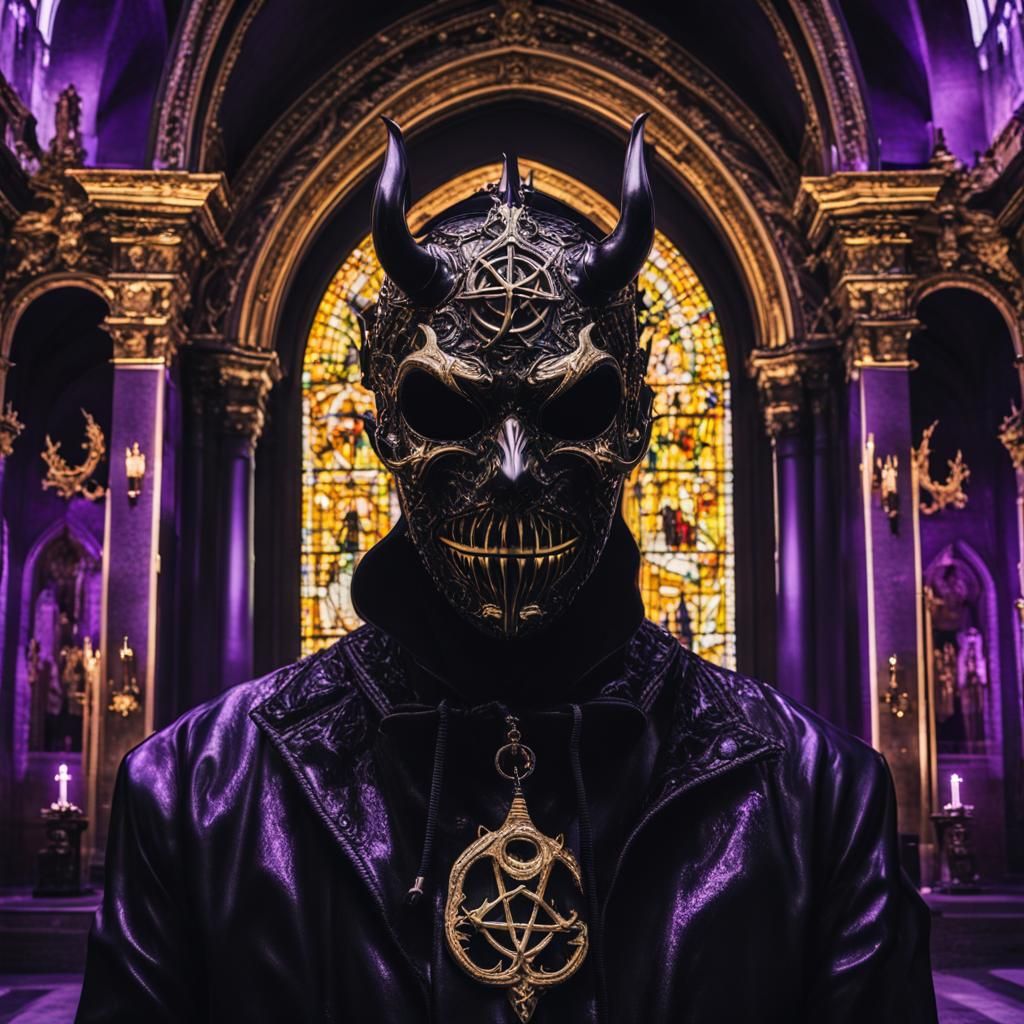 Baroque Sado: Evil Latex Masks in Diabolic Church