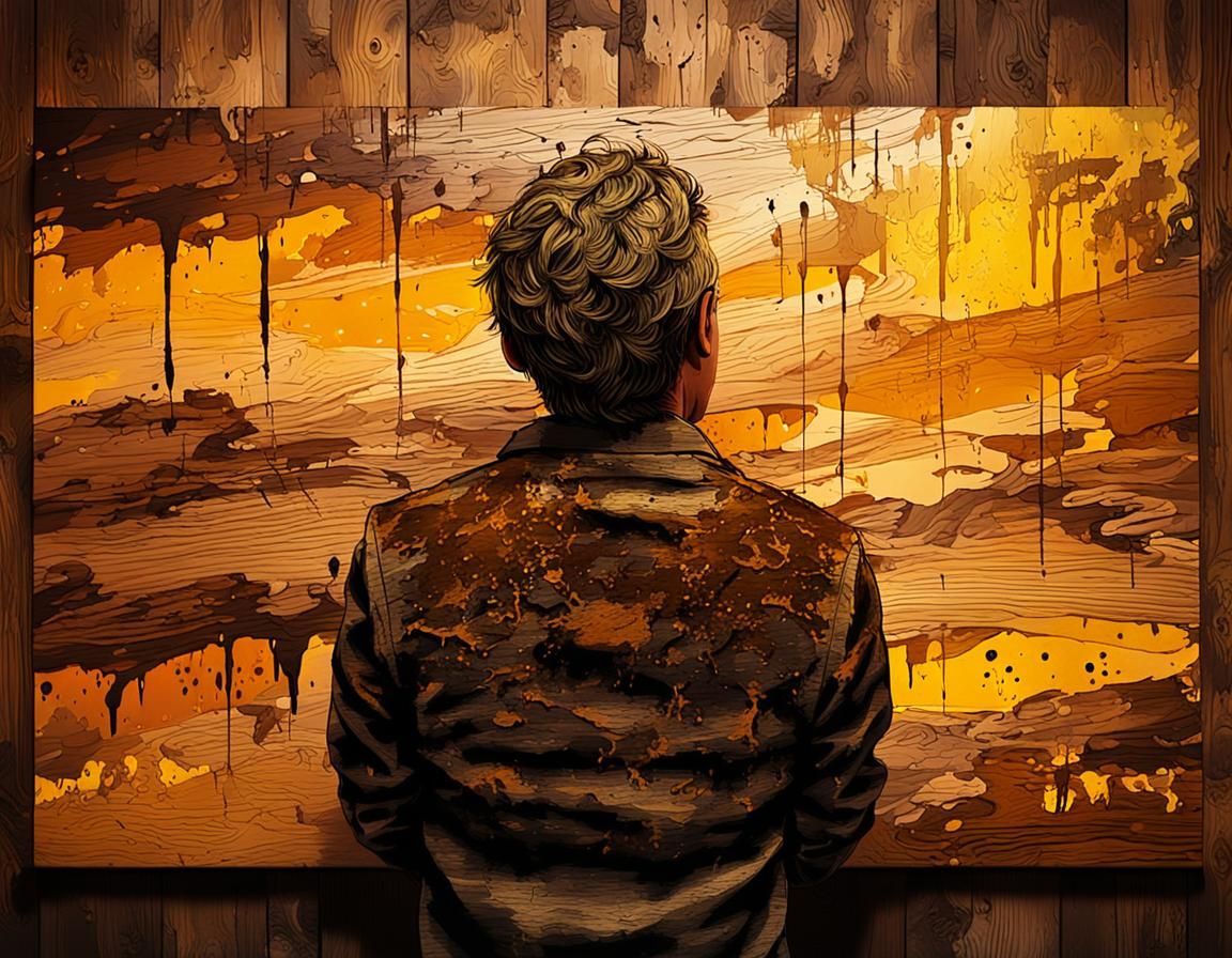 Expressive Digital Painting with Golden Hour Hues