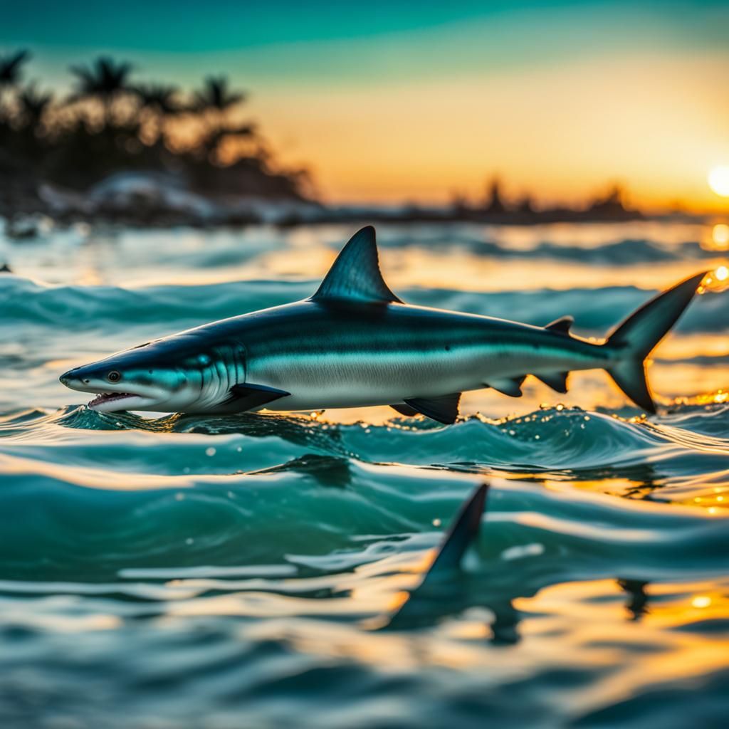 Bioluminescent Sharks at Sunrise: Professional Photography