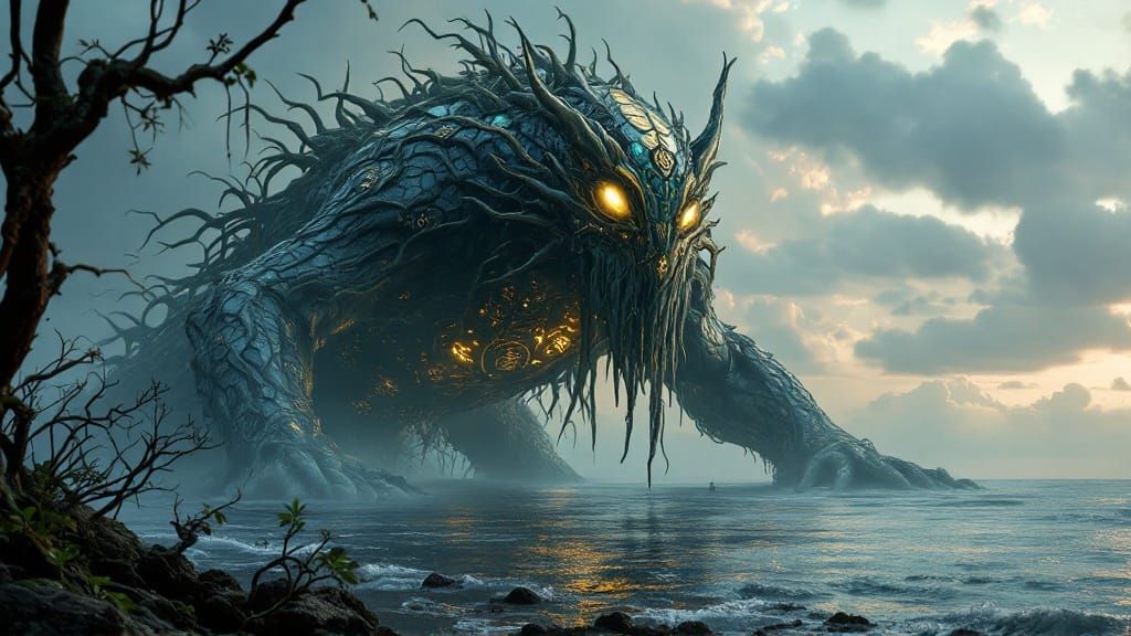 Mangrove Kaiju Emerges from Atlantic Ocean in Ancient, Mysti...
