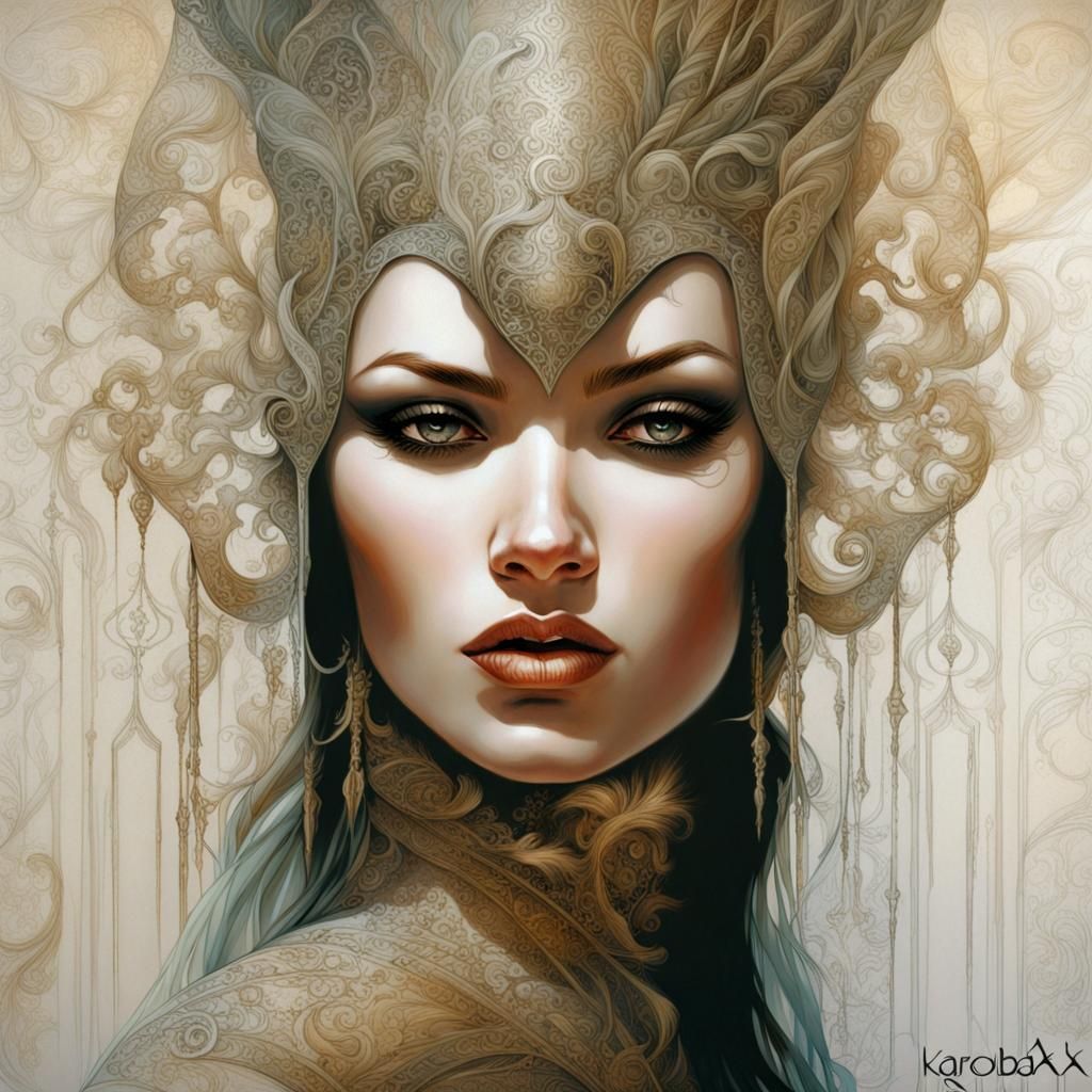 Surreal Character Portrait in Symbolic Style