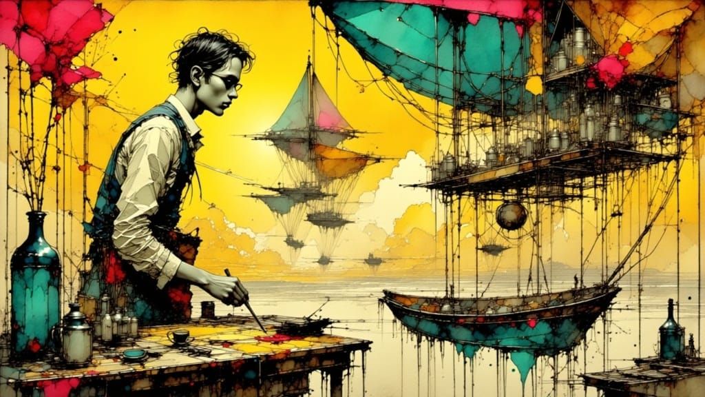 Painting the dreams of others.