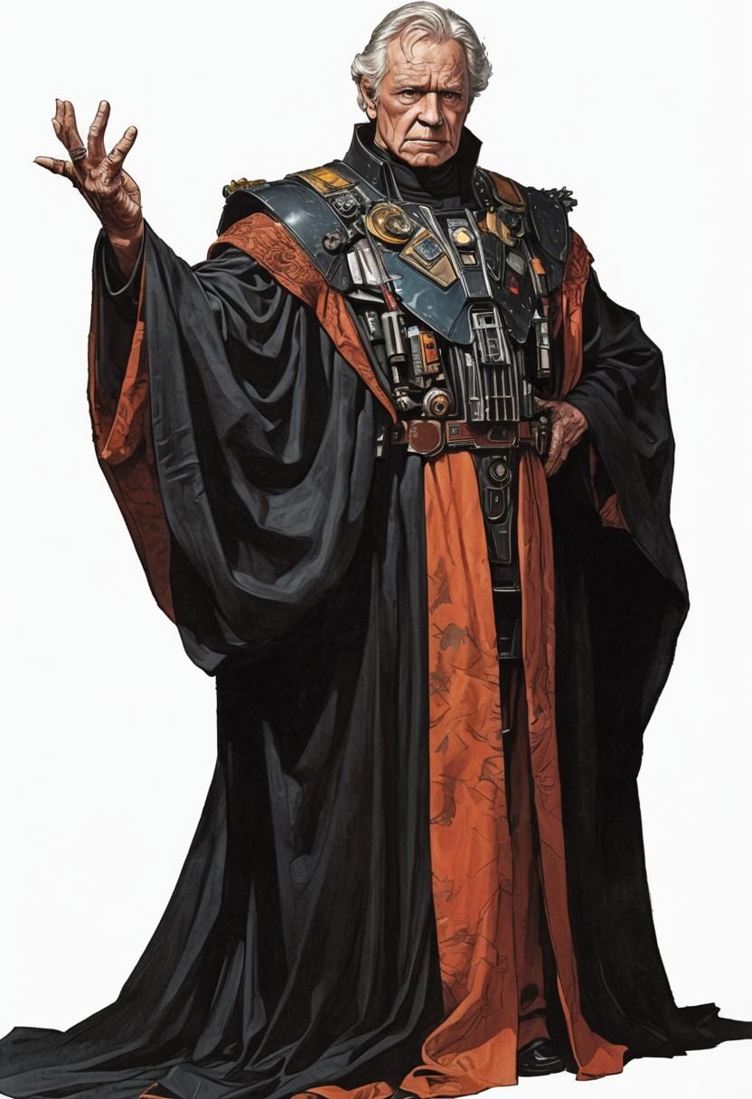 Sci-Fi Politician Illustration in Fantasy Art Style