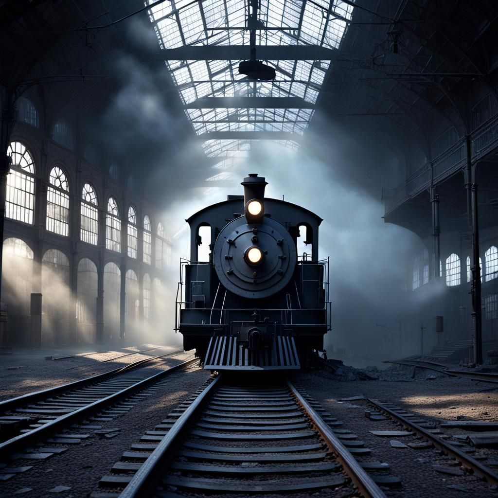 Abandoned train depot