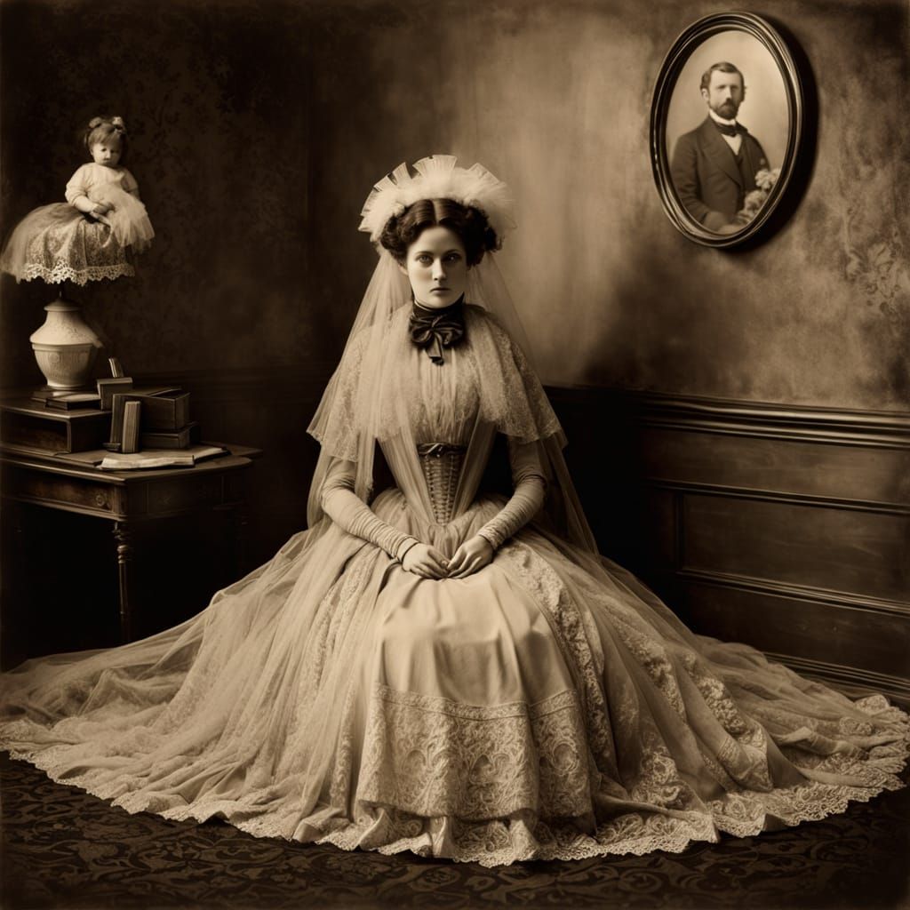 Ethereal Victorian Portraits in Faded Sepia