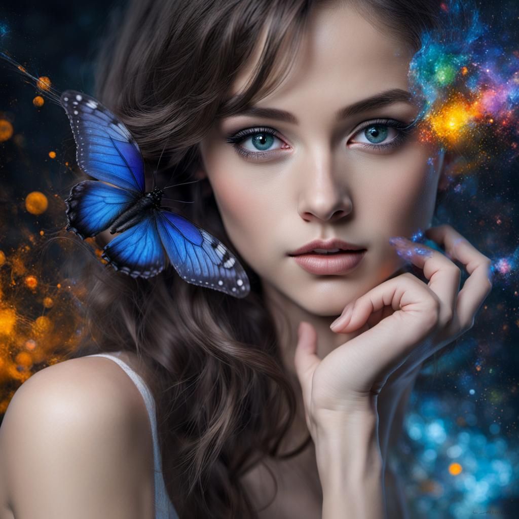 Ethereal Celestial Creature in Digital Painting