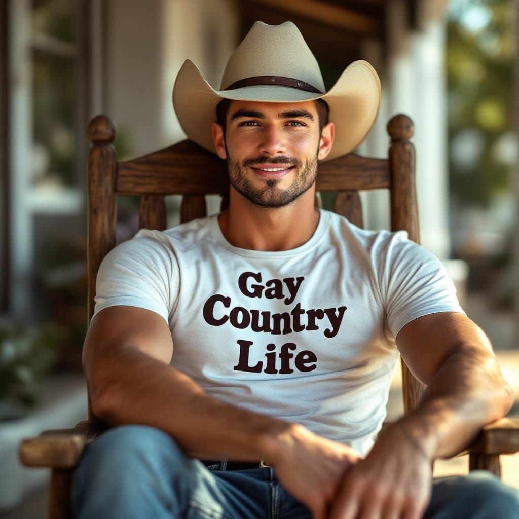 Chiseled Cowboy with Effortless Charm