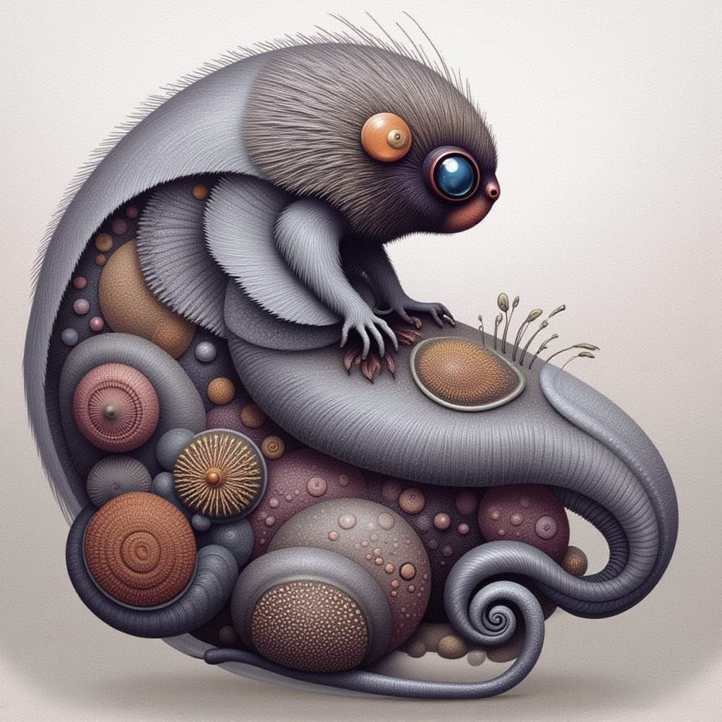 Abstract Digital Art with Ethereal Elements