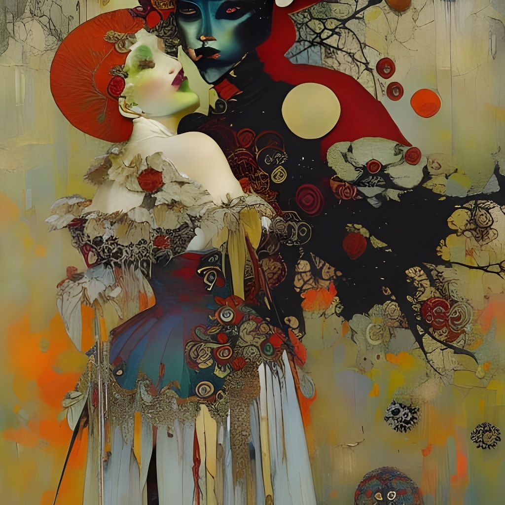 Grotesque Character Portrait in Deep Color