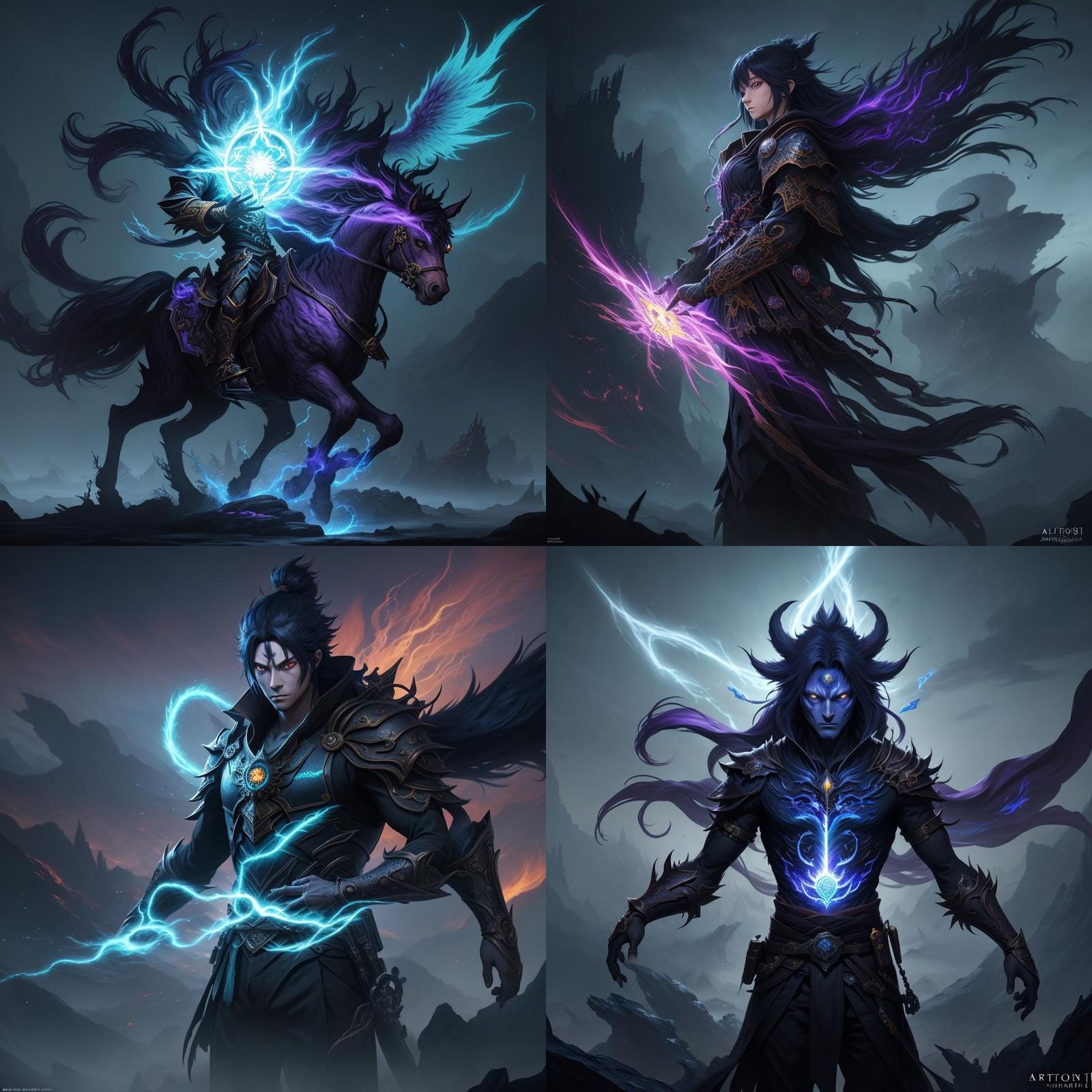 Anime Shadow Spirit of Light: Detailed Matte Painting