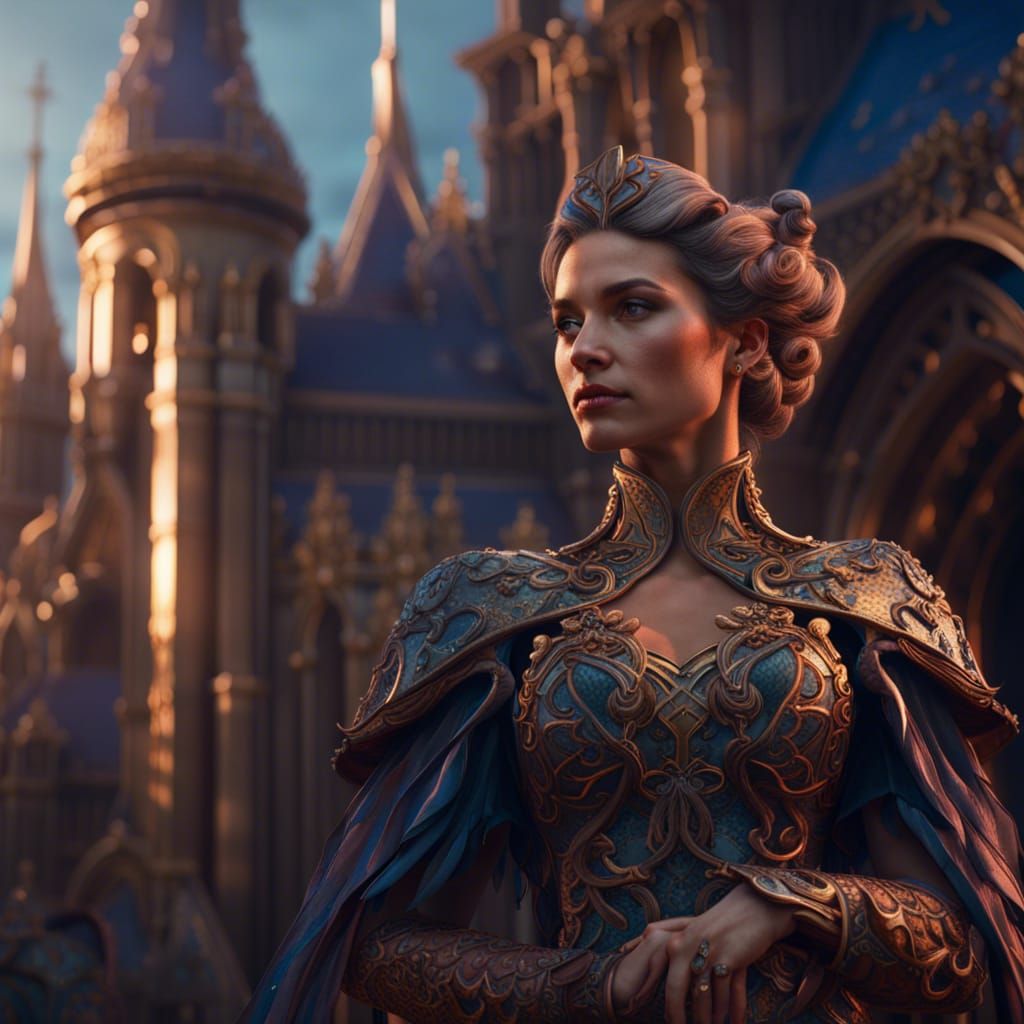 1920s Woman in Detailed Matte Painting