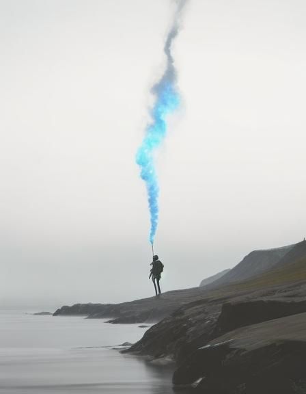 Expressionist Dieselpunk Figure in Renaissance Horror Style