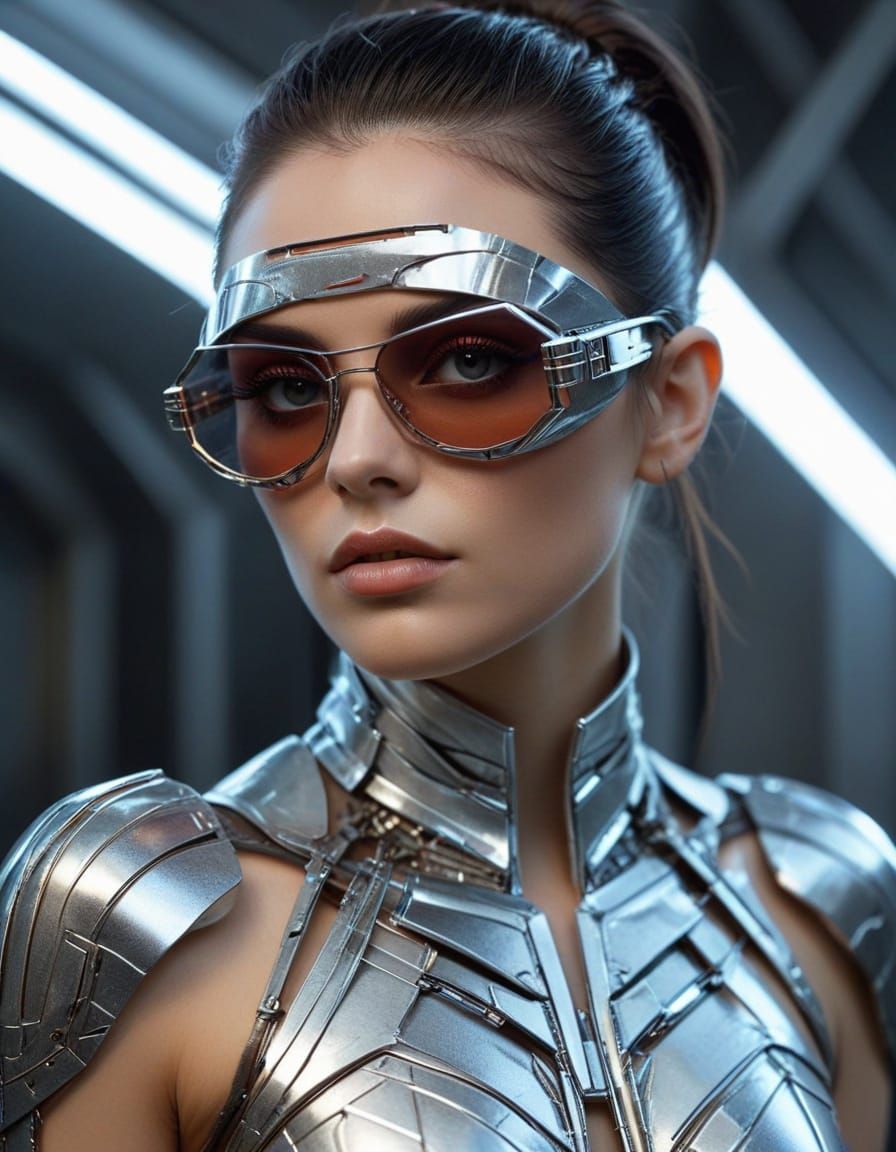 Sci-Fi woman:
Outfit: Futuristic designs with metallic materials, structured shapes, and LED accents.
Accessories: Geome...
