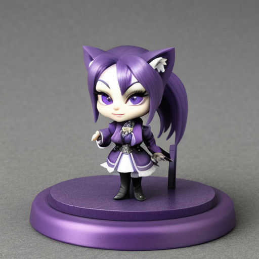 Surreal Close-up of a Vibrant Shrinking Violet