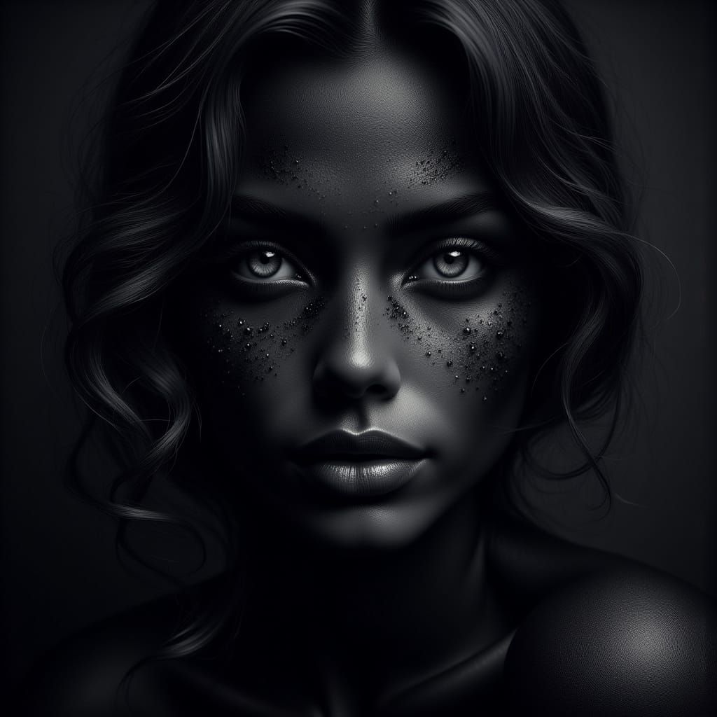 Sleek Woman Portrait with Neon Reflections in Ultra-Realism