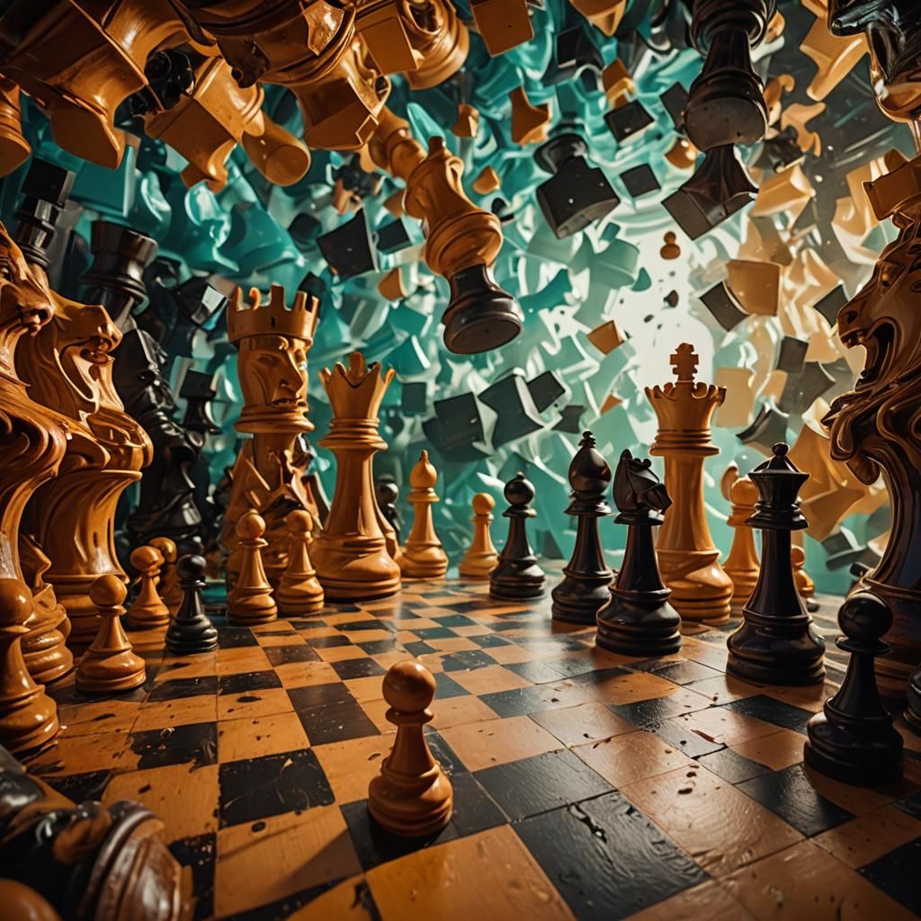 Surreal Unusual Chess Boards Puzzle Art Games Uncanny Valley