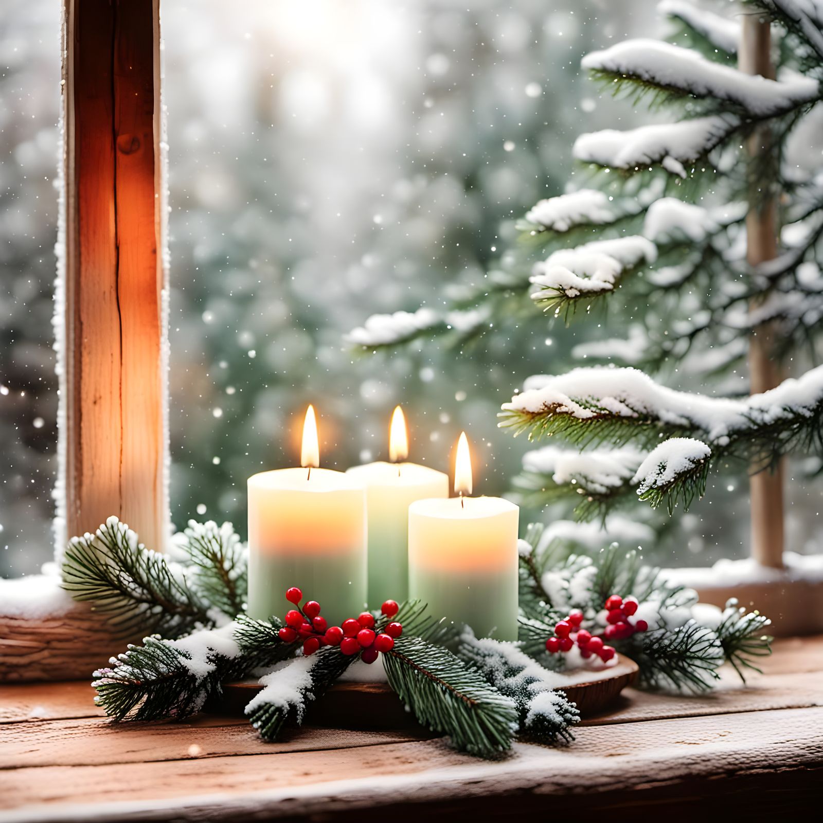 Festive Holiday Peppermint Candles