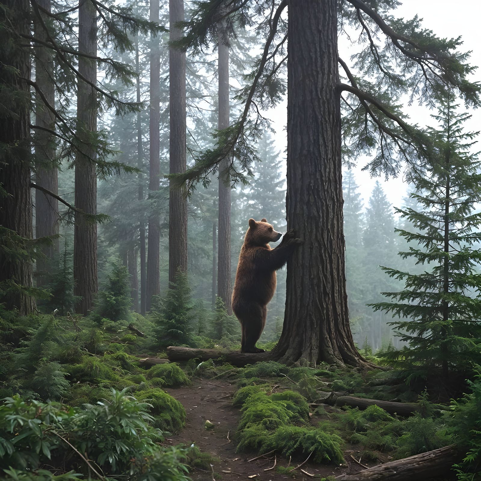 Bears don't bother hiding around here