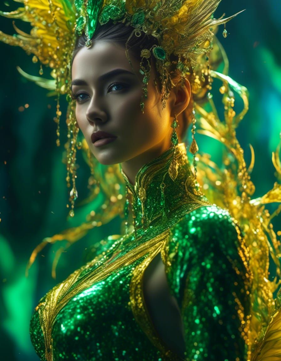 Emotional Woman's Portrait in Watercolor Style