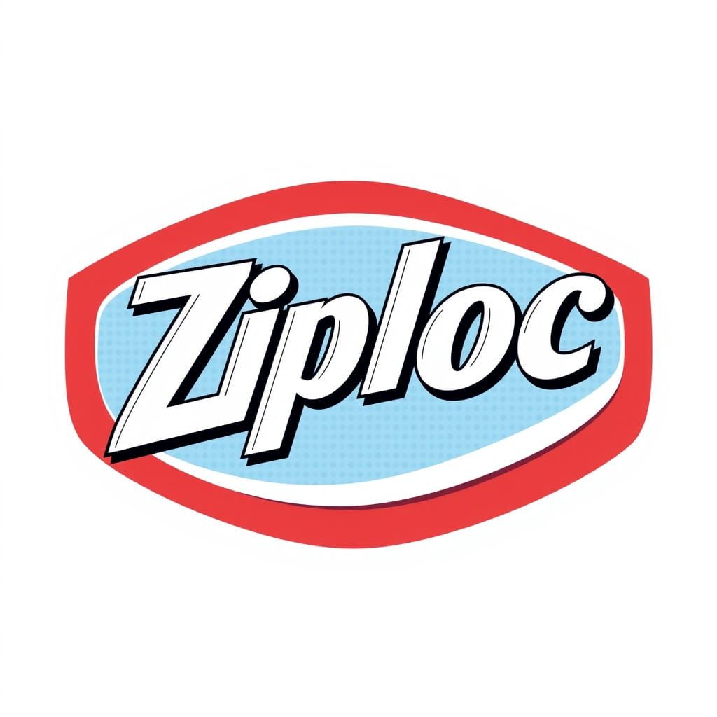 Ziploc Logo T-Shirt: 90s Nostalgic Merch