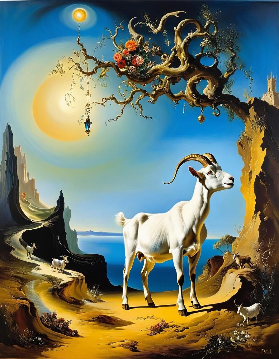 Surrealism goat