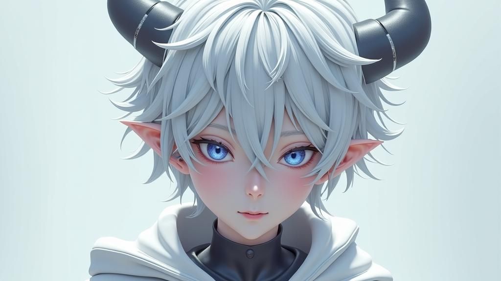 Icy Wight Demon in Anime Style