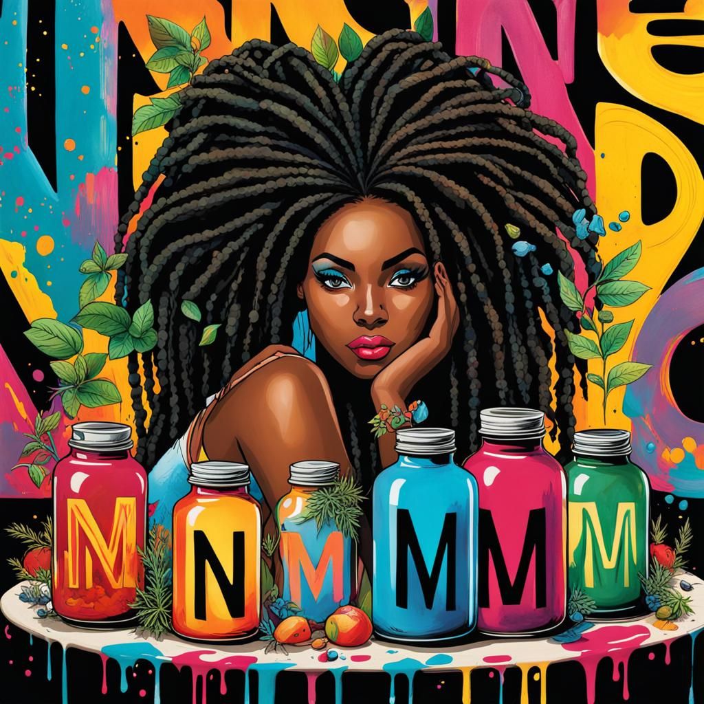 Natural Bath Products Featuring Graffiti Art Style