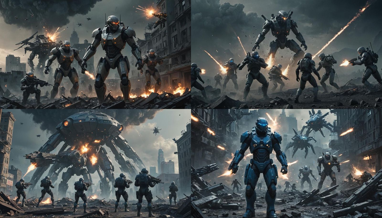 Post-Apocalyptic Earth: Final Battle Against Alien Mothershi...