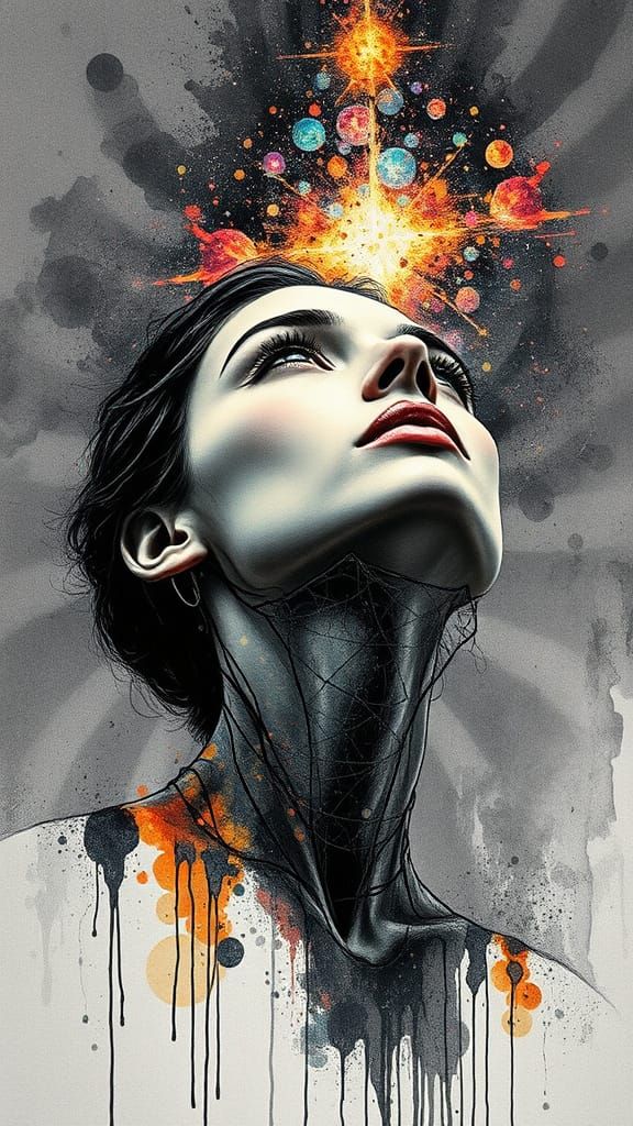 Galactic Goddess in Cosmic Radiance