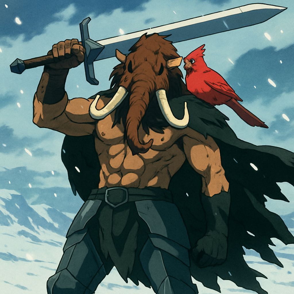 Imposing Tundra Warrior in Gurren Lagann Style