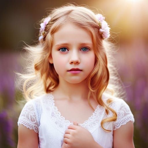 Princess Bathed in Divine Heavenly Light