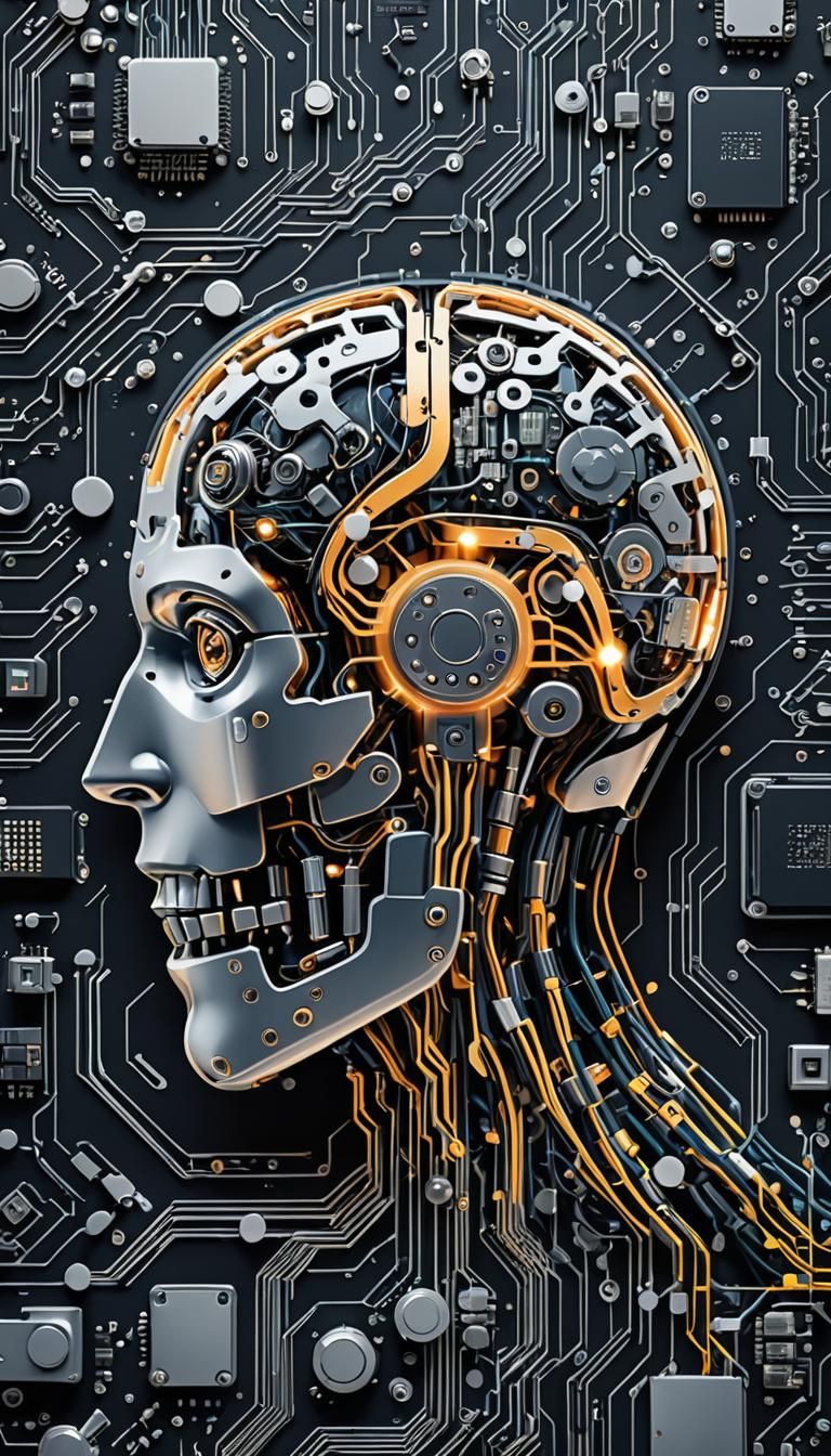 AI Image Creation on Laptop Display