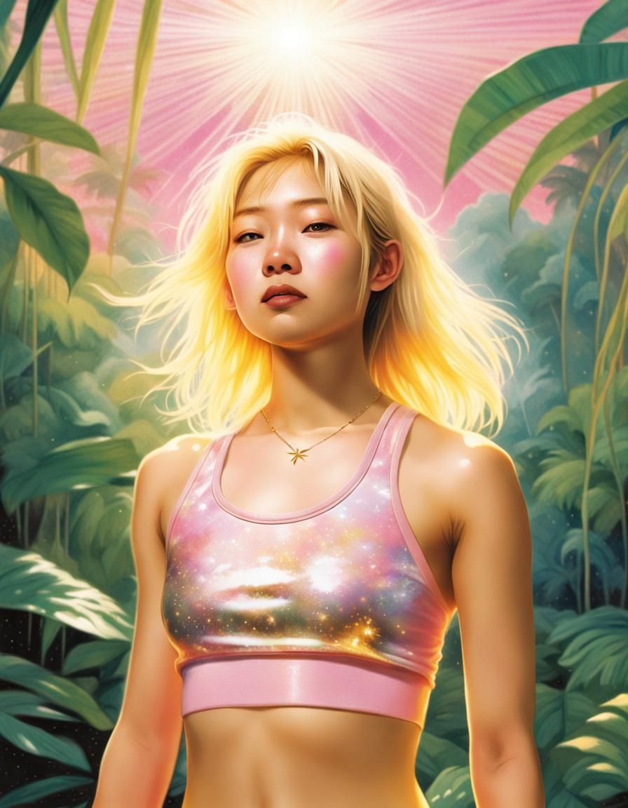 Sunshine with Pale Right White Eye