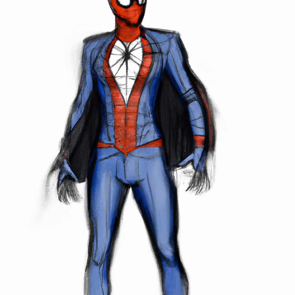 Spider-Man Suit Concept Art Rendering