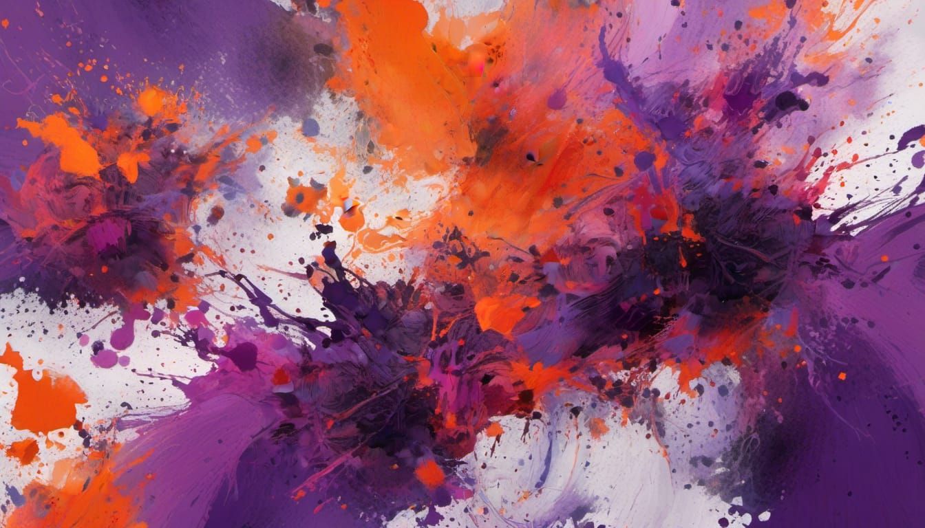 Abstract Triptych in Style of Thick Oil Paint