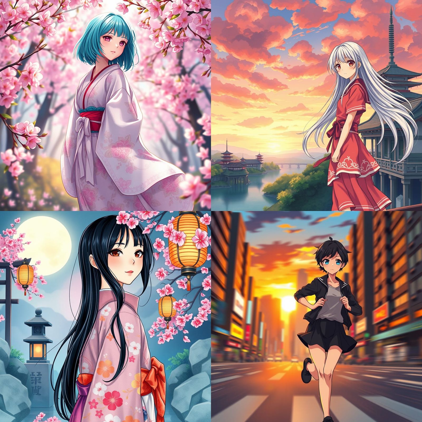 Anime Key Visual in Japanese Manga Style