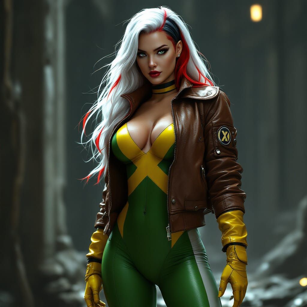Rogue of the X-Men in Hyper-Realistic 8K Detail