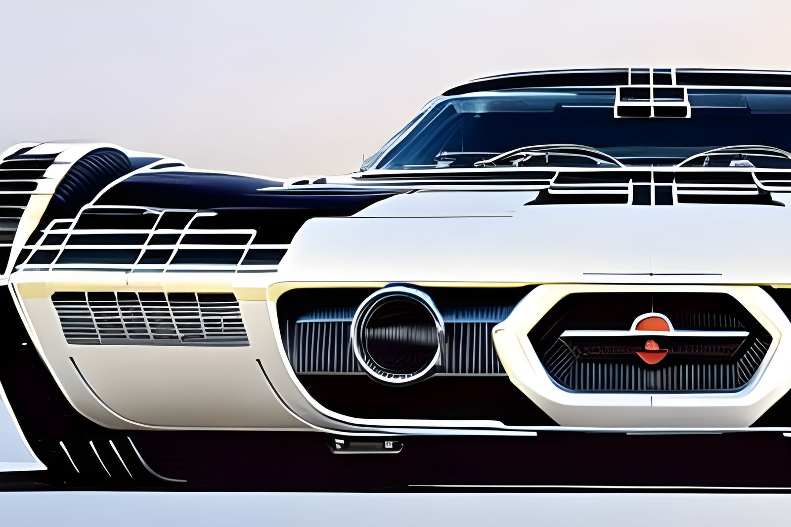 Futuristic Muscle Car Concept Art