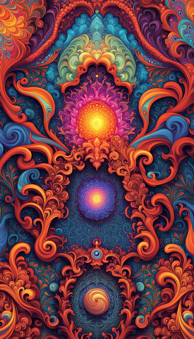 Surreal Neon Dreamscapes in Hyperrealistic Style