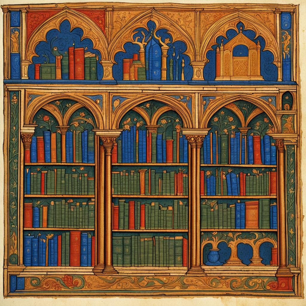 Monastic Library: Medieval Manuscript Illumination