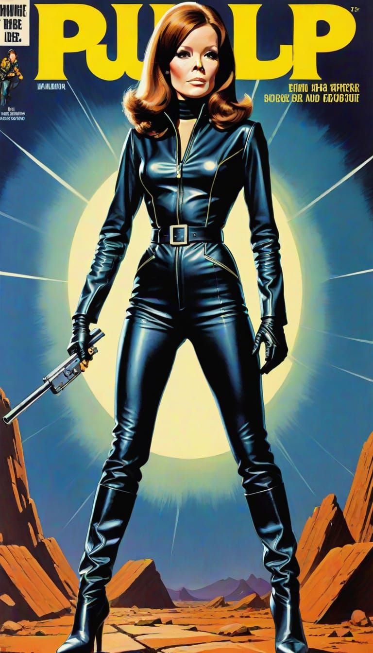 Emma Peel Pulp Magazine Cover Art