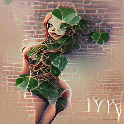 AI-Generated Image of Lush Green Ivy