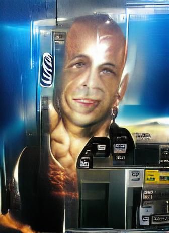 Vin Diesel Vending Machine Generated by AI
