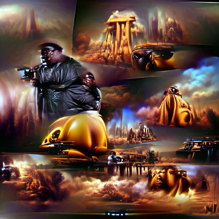 Biggie Smalls 8K 3D Matte Painting