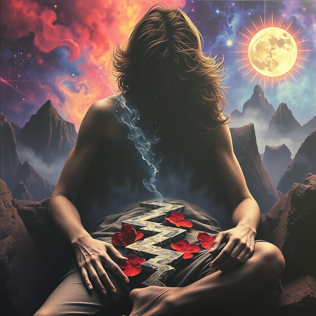 Psychedelic Dreamscape in Vibrant Colors