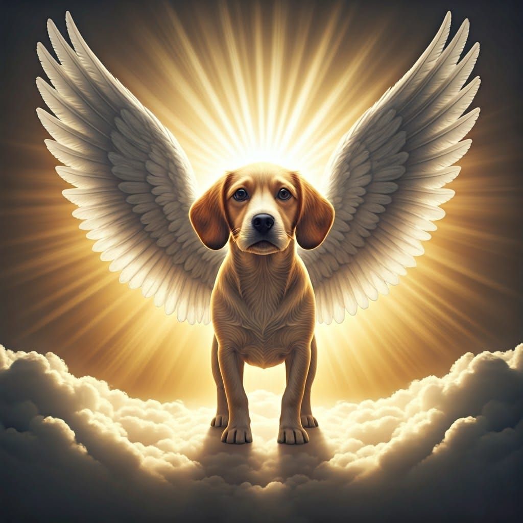 Angel Dogs in Heavenly Sunshine