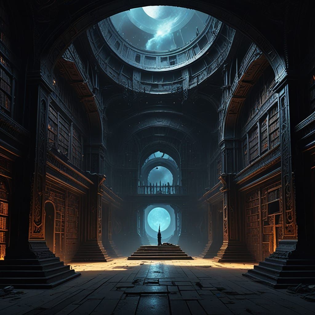 Cosmic Library Within Dying Star