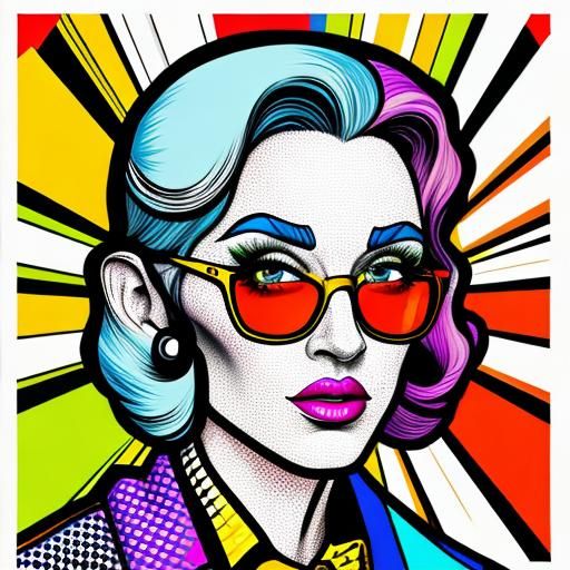 Bold Pop Art Composition
