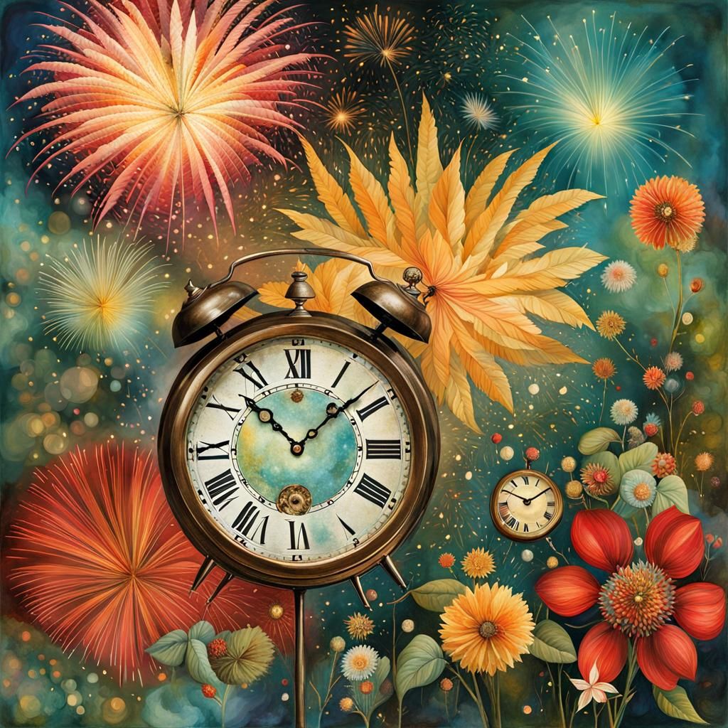 Festive Scrapbook Collage in Mixed Media Style